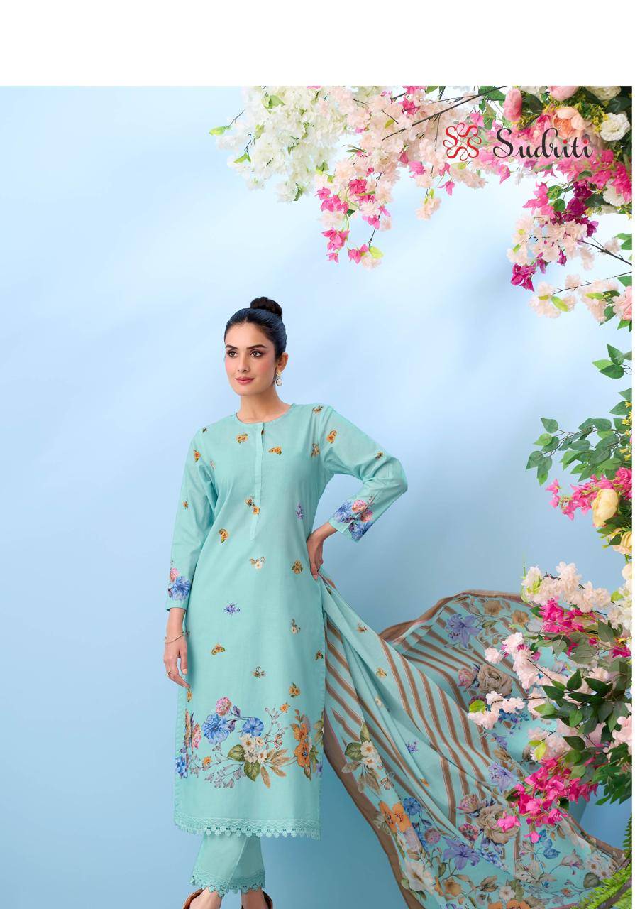 BLOOM THEORY By Sahiba Stylish Beautiful Colourful PURE COTTON LAWN Dresses At Wholesale Price